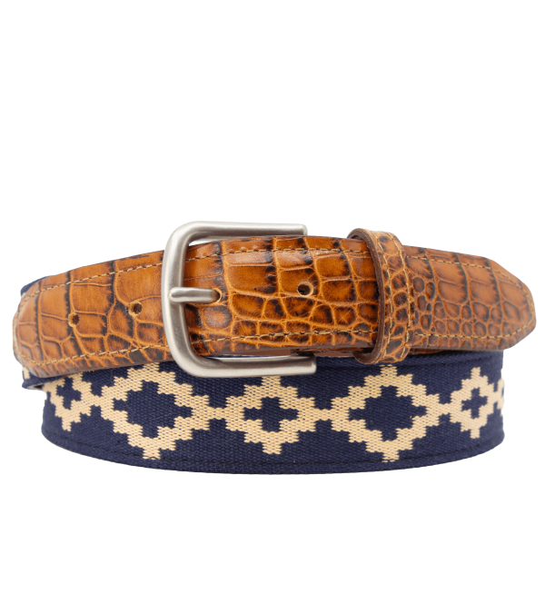 Corbina Woven Belt - Exótico Cognac