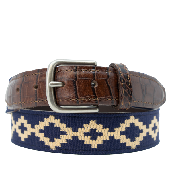 Corbina Woven Belt - Exótico Burgundy